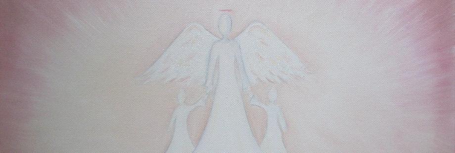painting angel family at angel wings art